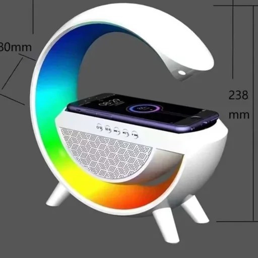 اسپیکر بلوتوثی رقص نور دار دارای شارژر وایرلس (بزرگ)