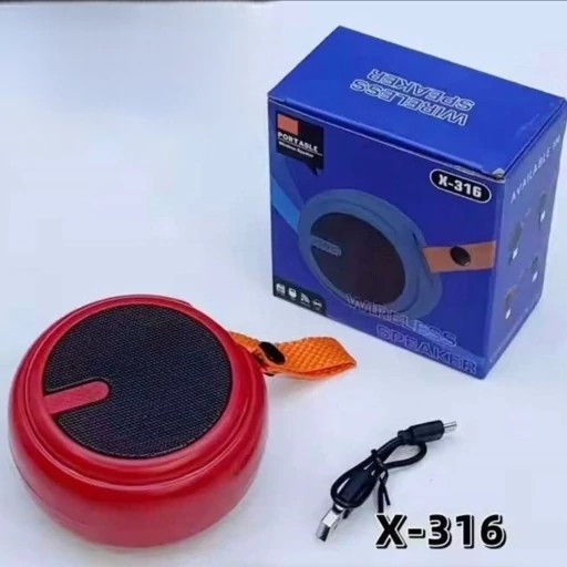 اسپیکر بلوتوثی X316 جیبی با صدای قوی پشتیبانی فلش و مموری