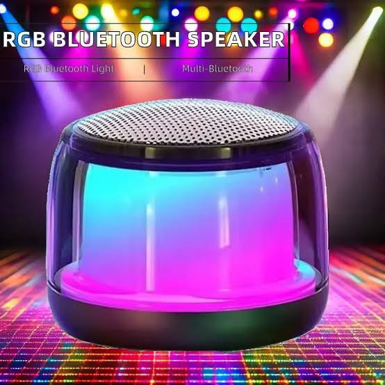 اسپیکر شیشه ای بلوتوثی مموری و aux خور با کیفیت عالی