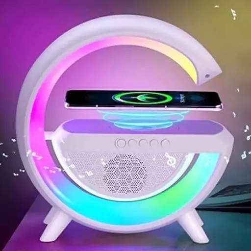 اسپیکر G500 miniچند کاره،شارژر وایرلس،رقص نور،فلش خور،رم خور،