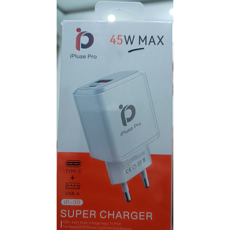 شارژر 45 وات iPlus Pro مدل IP-30