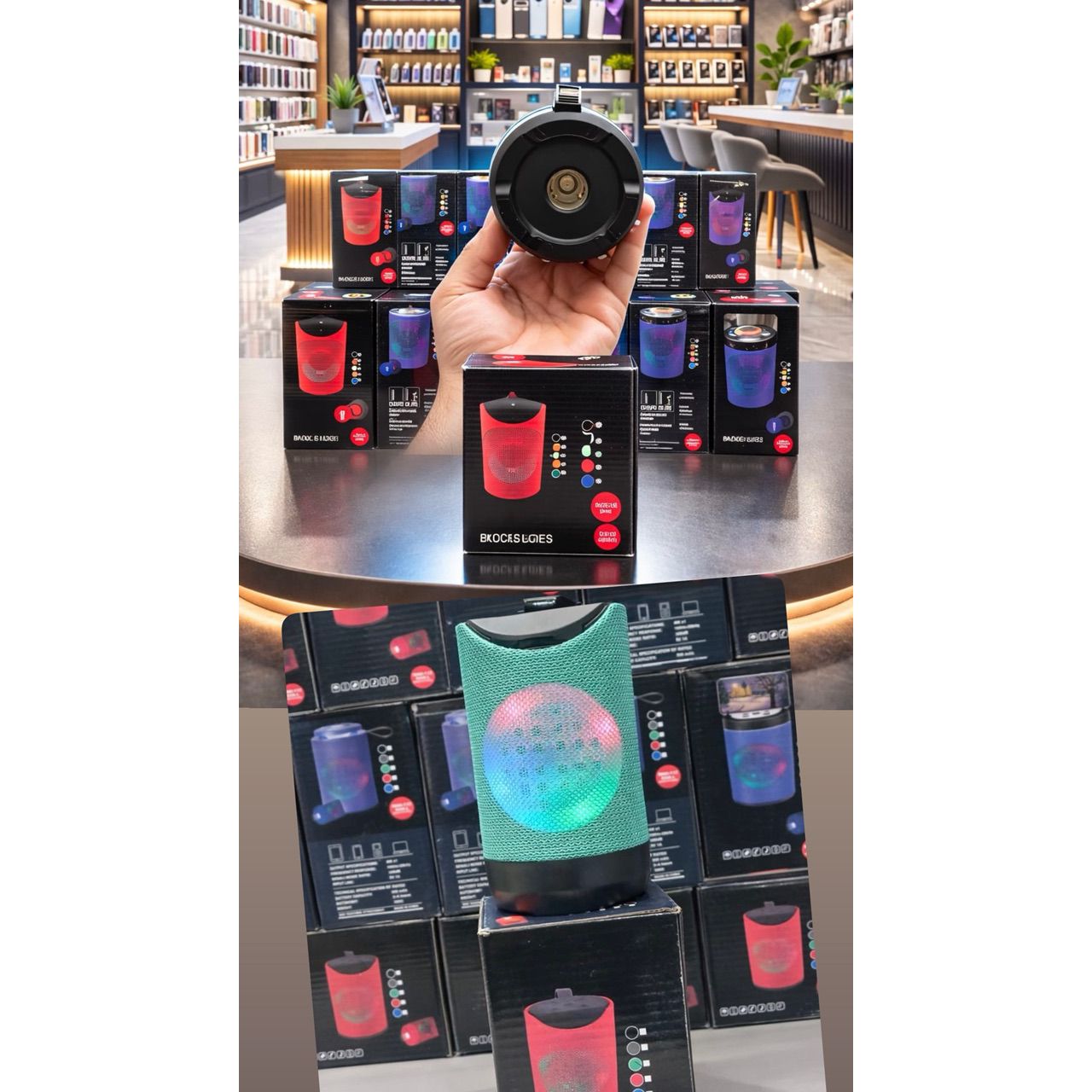 اسپیکر بلوتوثی استندی RGB درجه یک