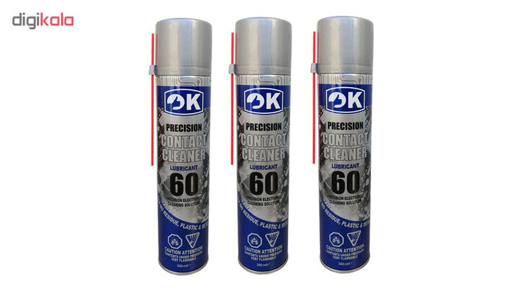 اسپری چرب اوکی مدل Contact Cleaner 60 بسته 3 عددی