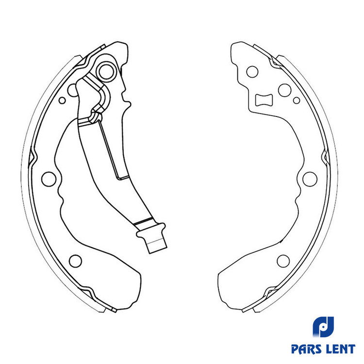 لنت ترمز عقب خودرو لنت پارس مدل 1-71059 مناسب برای کیا ریو
