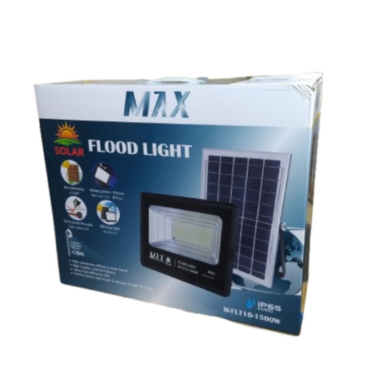 چراغ و پرژکتور خورشیدی مکس مدل M-FLT10-1500W
