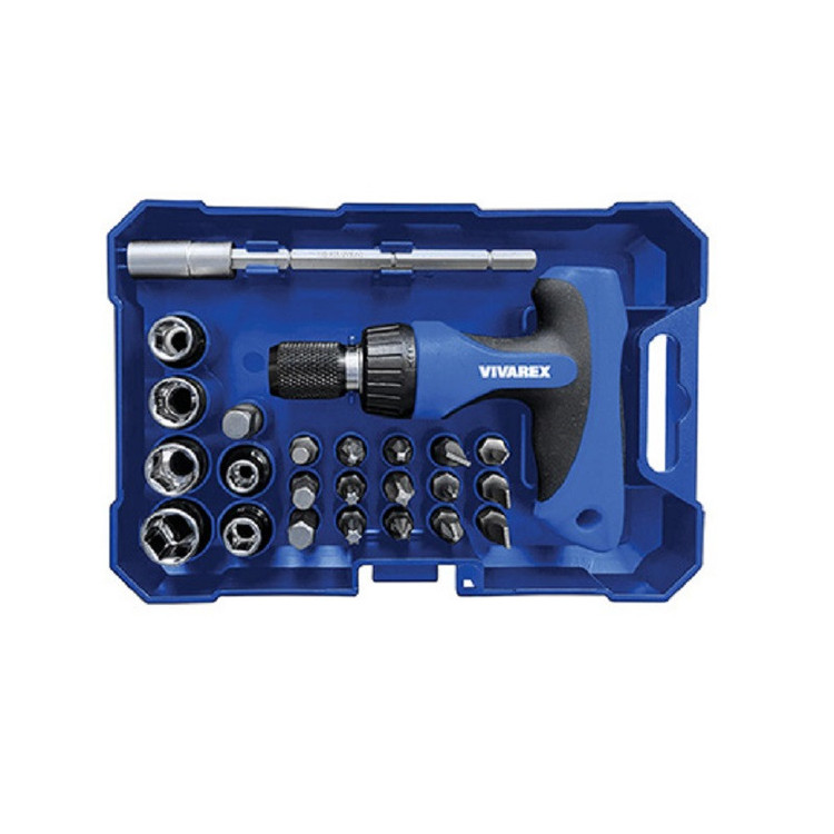 پیچ گوشتی جغجغه ای ویوارکس مدل vr-2465-sd مجموعه 24 عددی