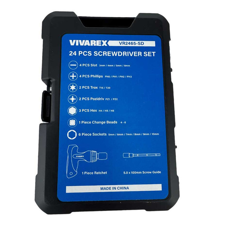 پیچ گوشتی مشتی ویوارکس مدل VR2465-SD بسته 24 عددی