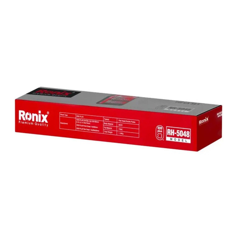 ست مته و قلم چهار شیار رونیکس مدل RH-5048 سایز 8 تا 16 میلیمتر مجموعه 10 عددی