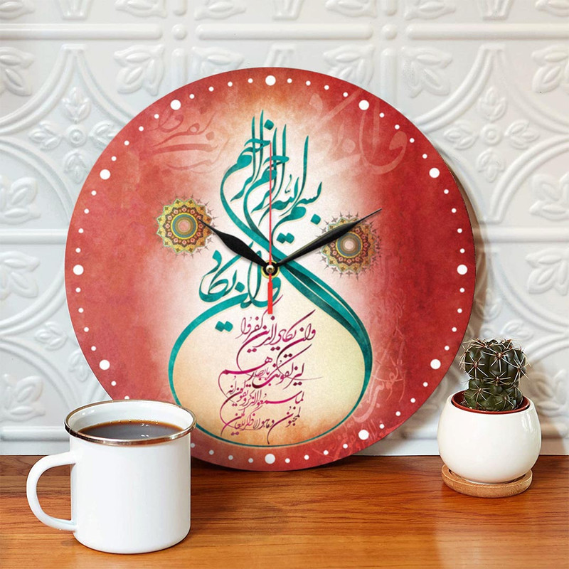ساعت دیواری طرح مذهبی و ان یکاد کد 1362