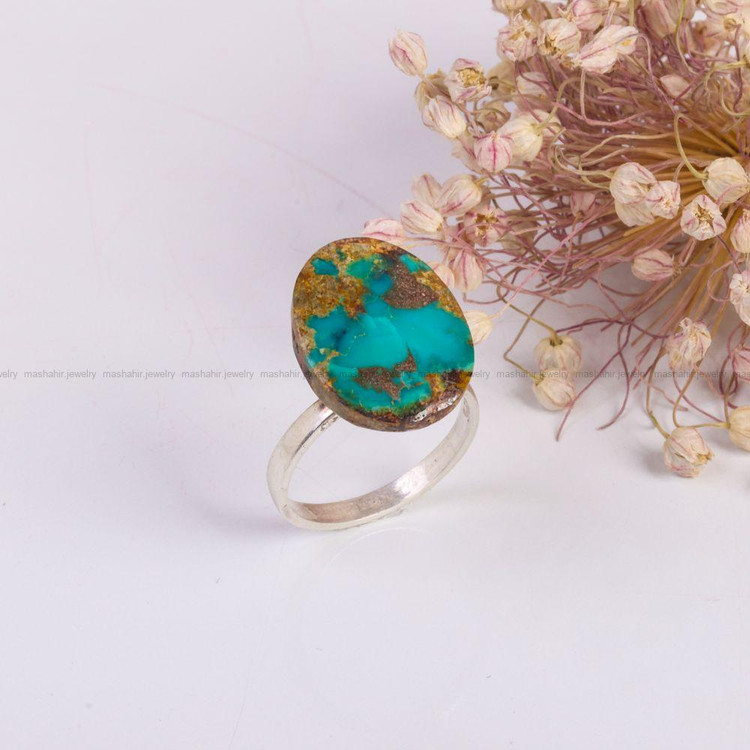 انگشتر فیروزه شجری زنانه کد 7594