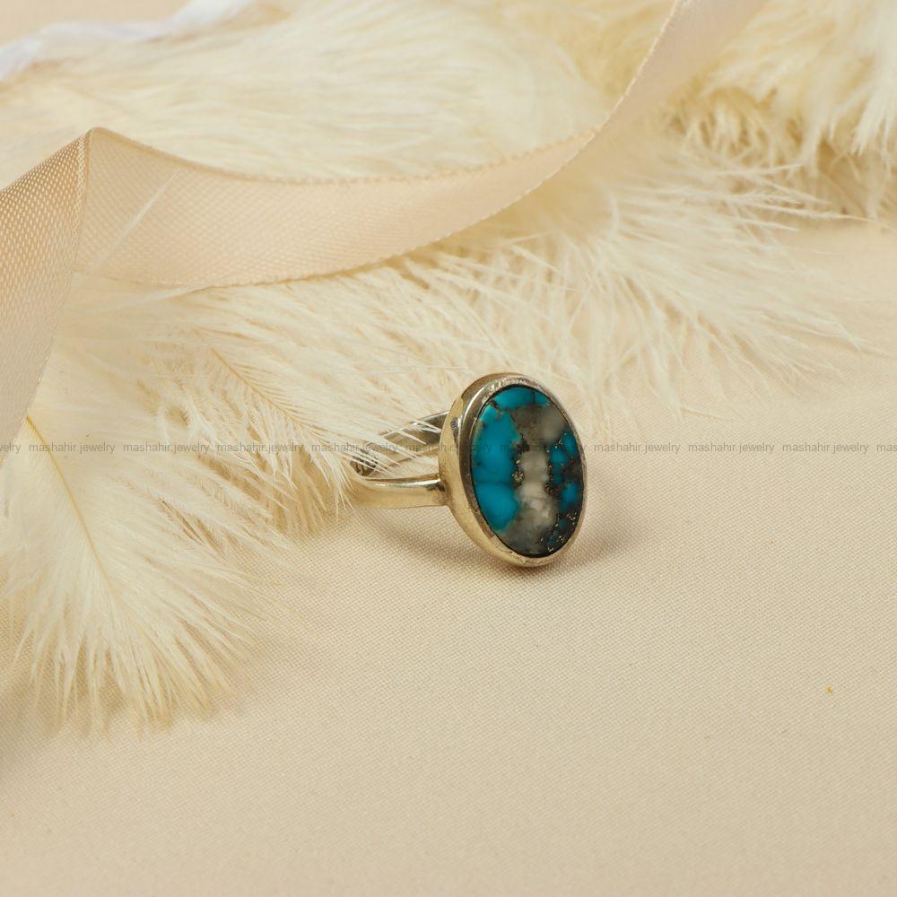 انگشتر فیروزه شجری زنانه کد 7850