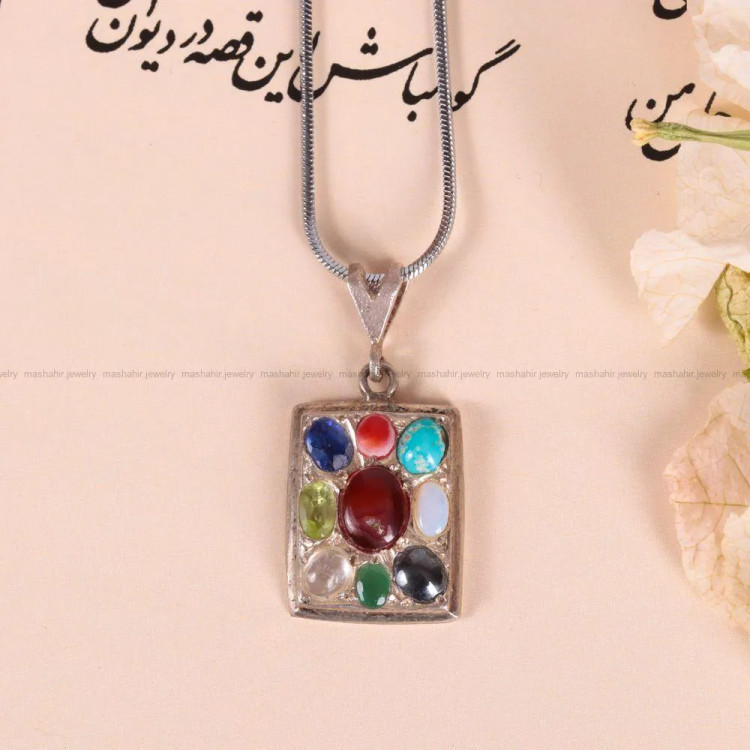 گردنبند میکس زنانه کد 2464