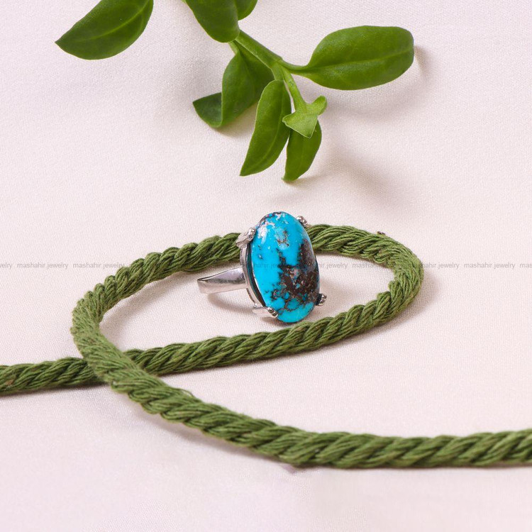 انگشتر فیروزه شجری زنانه کد 8869