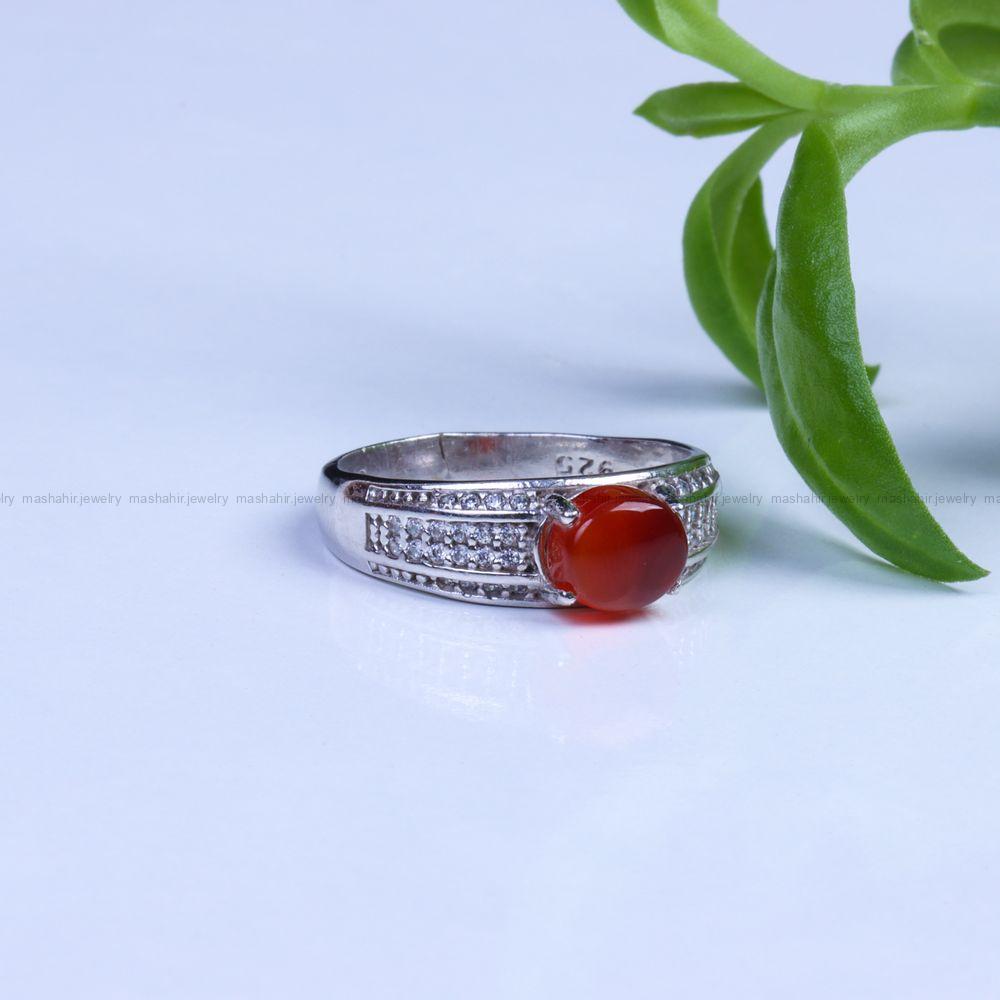 انگشتر عقیق یمن زنانه کد 9638