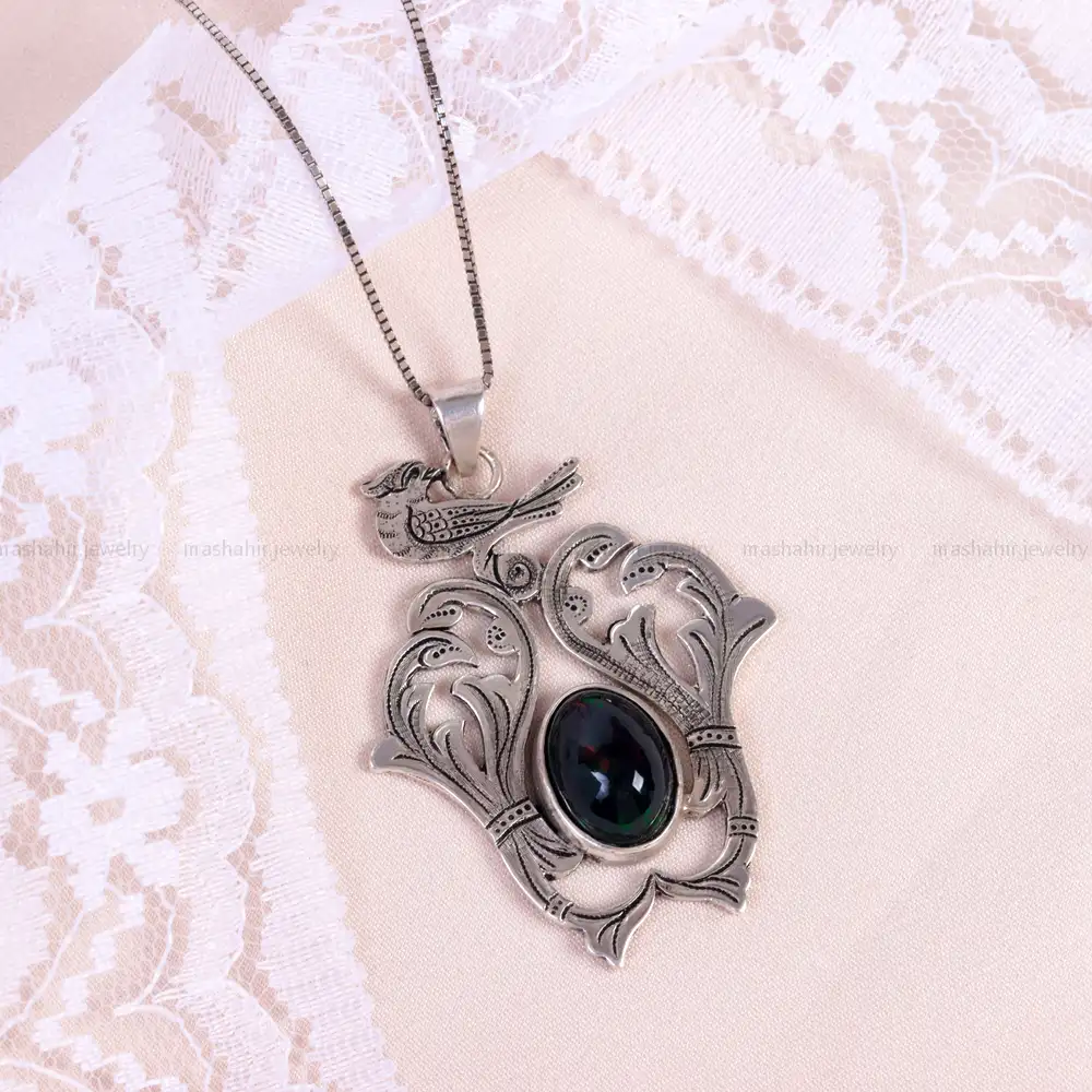 گردنبند اوپال زنانه کد 14895