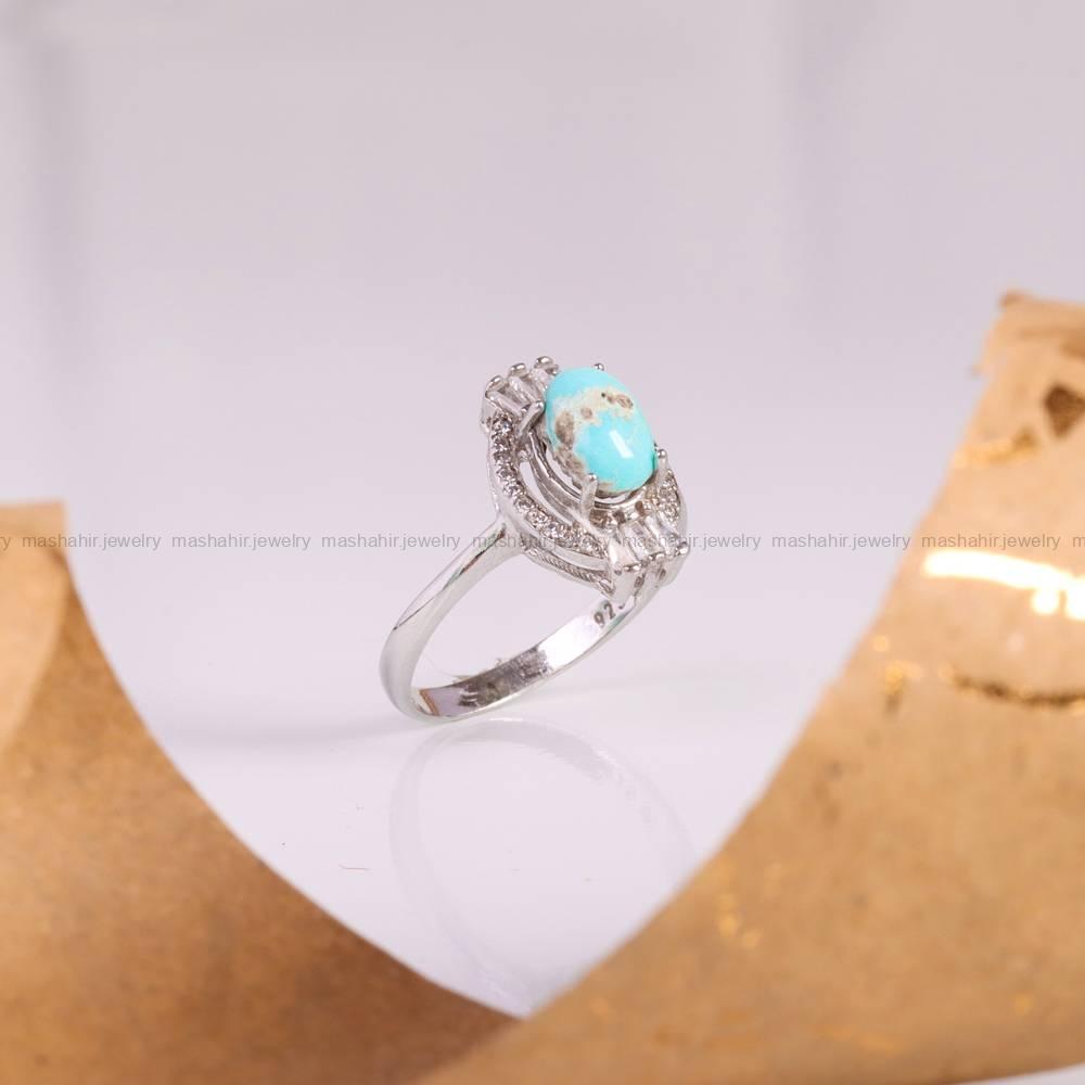 انگشتر فیروزه شجری زنانه کد 5358