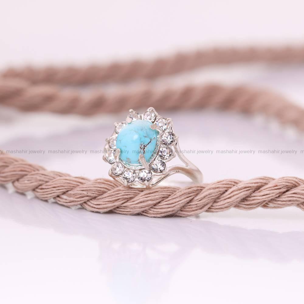 انگشتر فیروزه شجری زنانه کد 5378