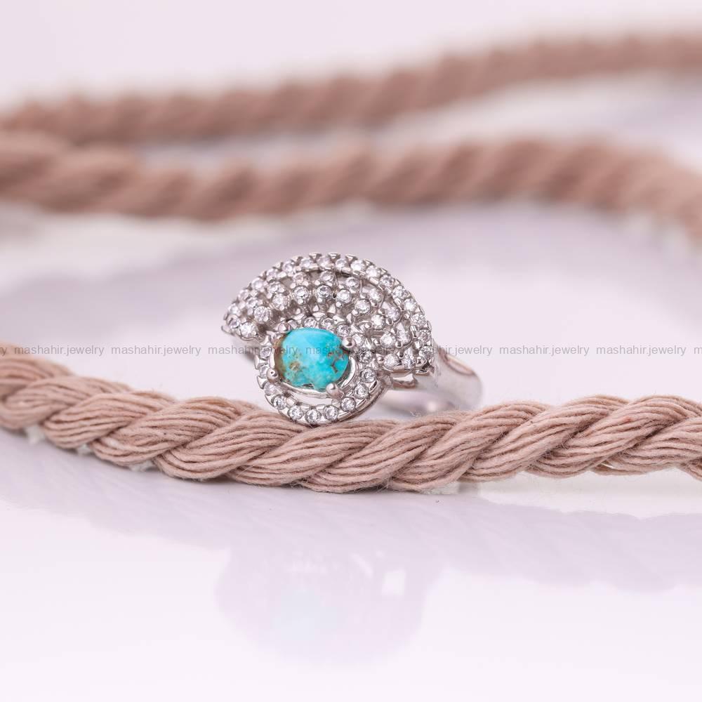 انگشتر فیروزه شجری زنانه کد 5379