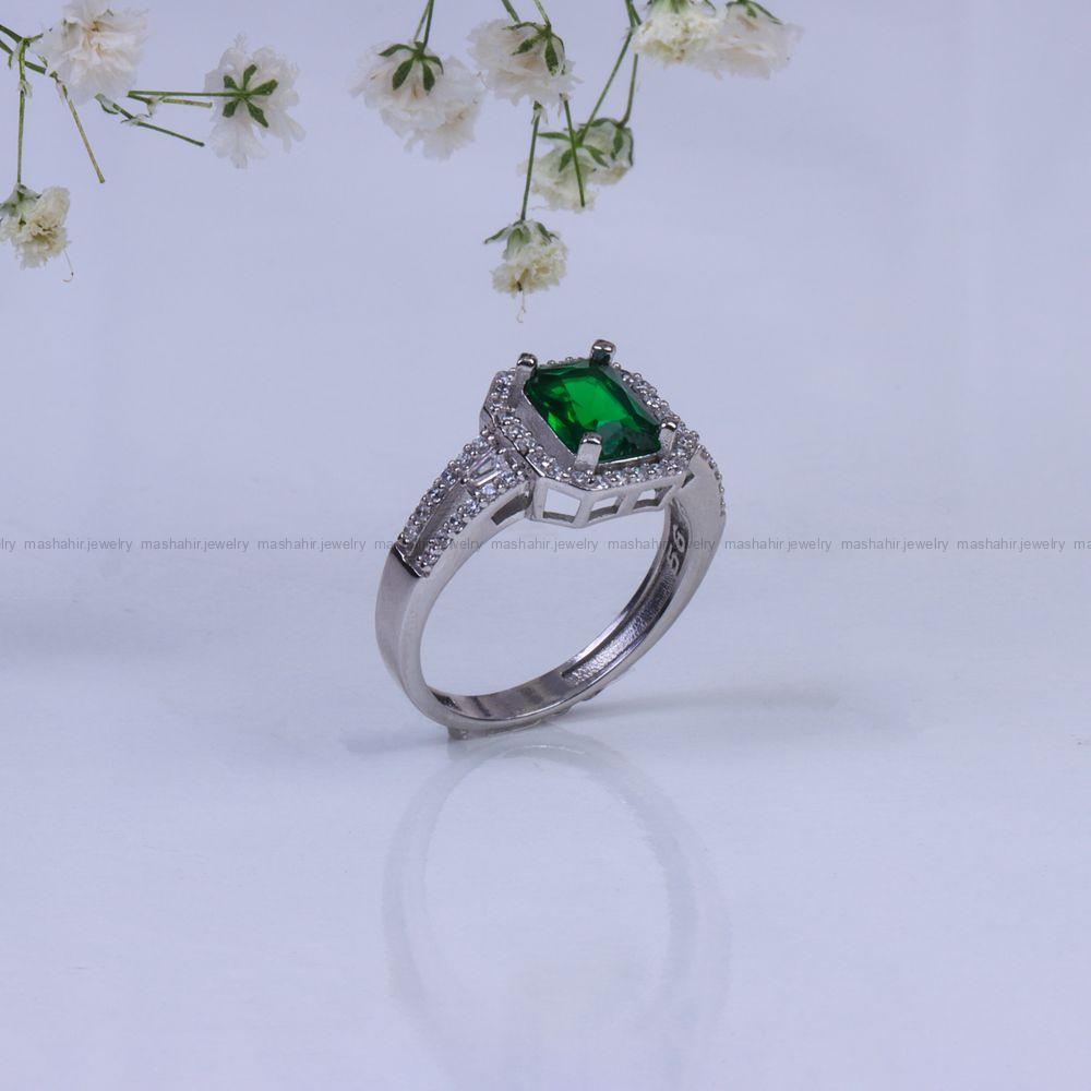 انگشتر زمرد سنتاتیک زنانه کد 10145