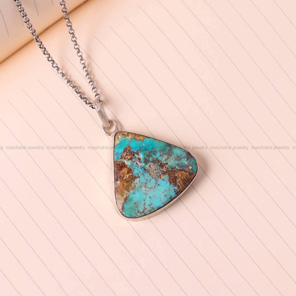 گردنبند فیروزه زنانه کد 5387