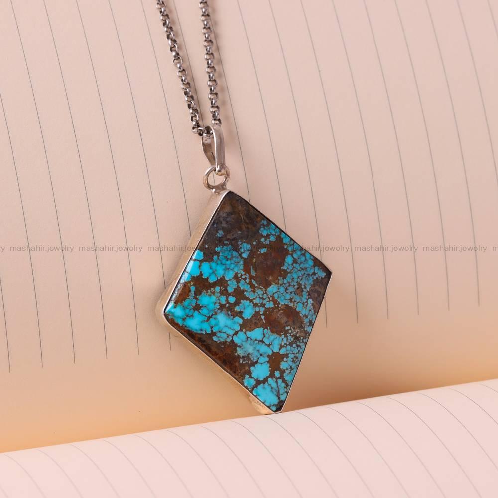 گردنبند فیروزه زنانه کد 5390