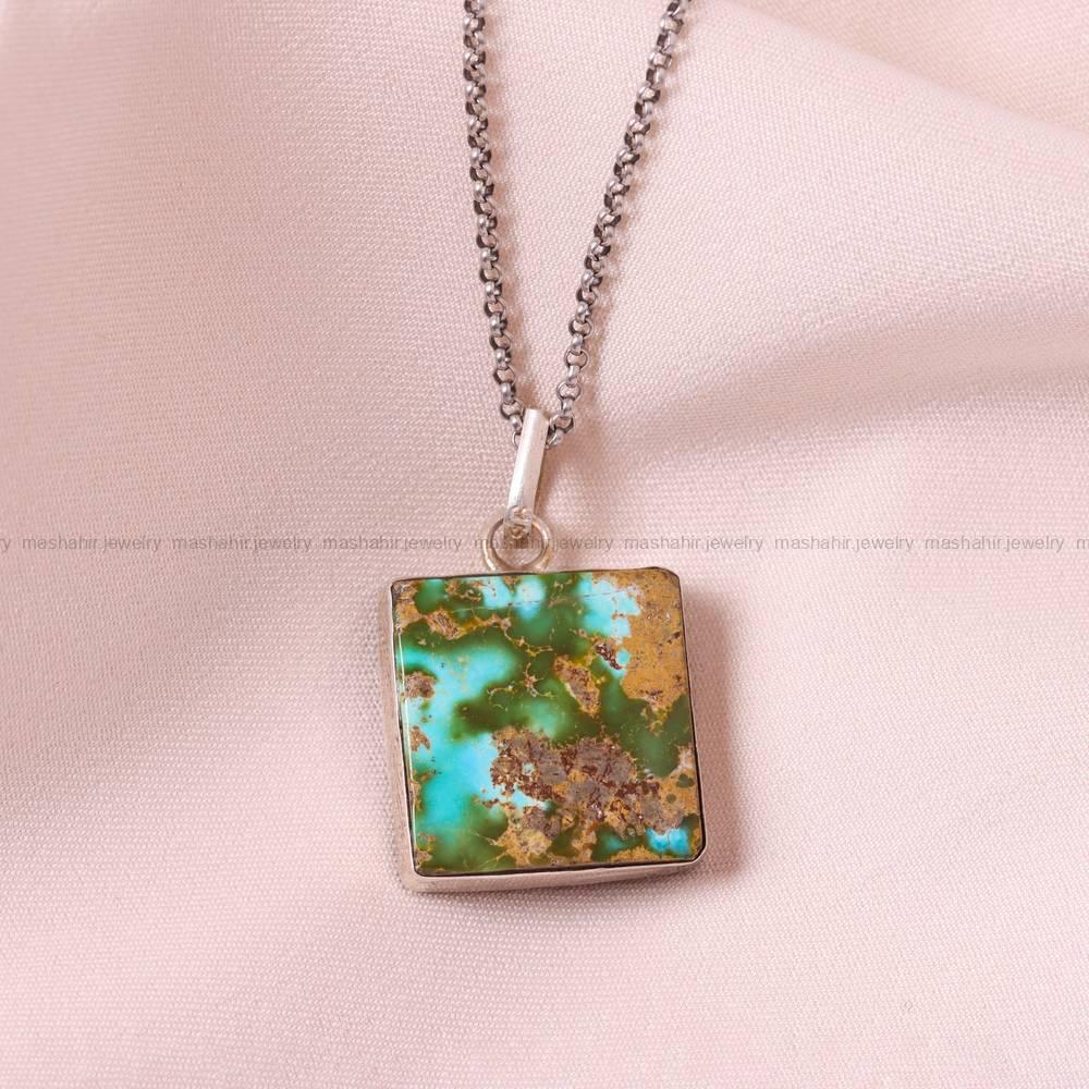 گردنبند فیروزه زنانه کد 5405
