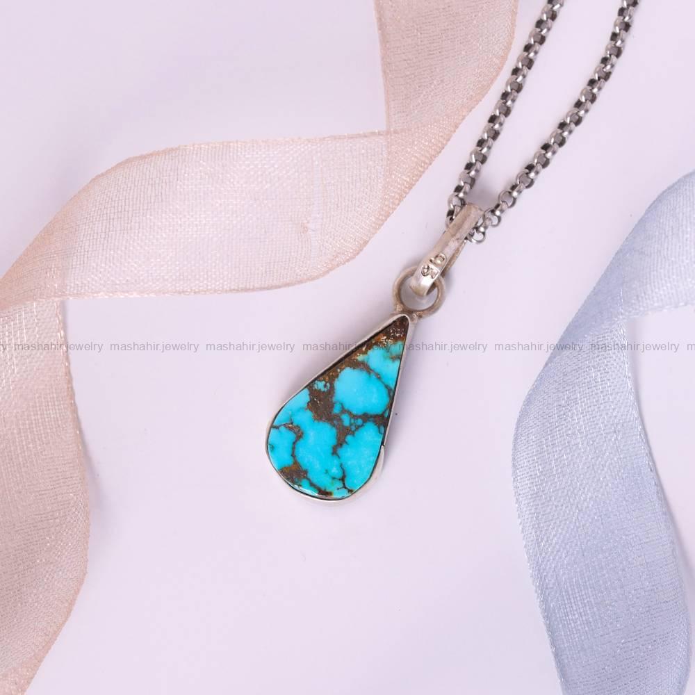 گردنبند فیروزه زنانه کد 5421