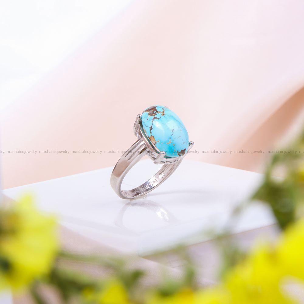 انگشتر فیروزه شجری زنانه کد 10228