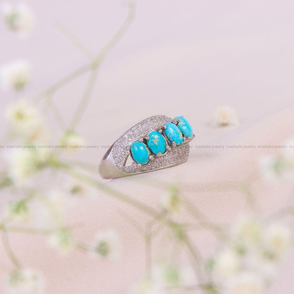 انگشتر فیروزه شجری زنانه کد 10311