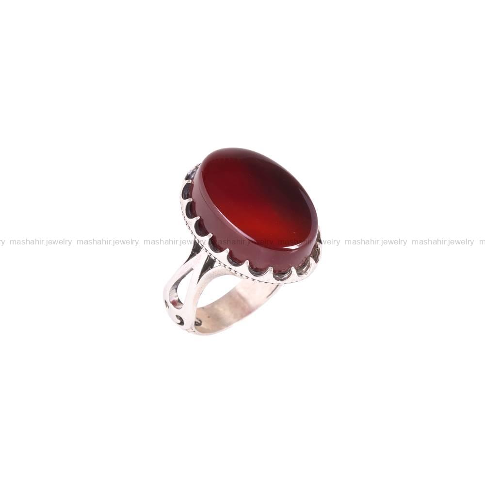 انگشتر عقیق مردانه کد 5466