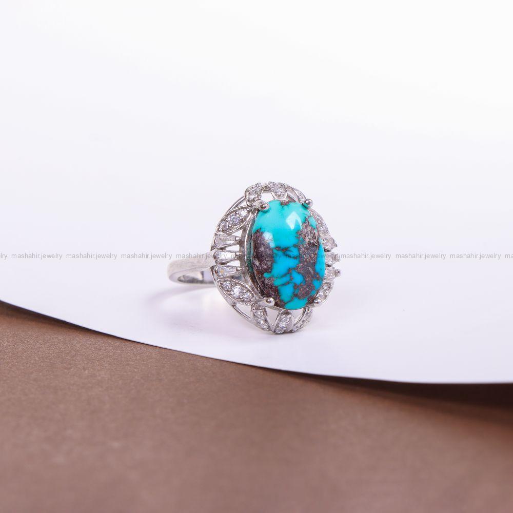 انگشتر فیروزه شجری زنانه کد 10341