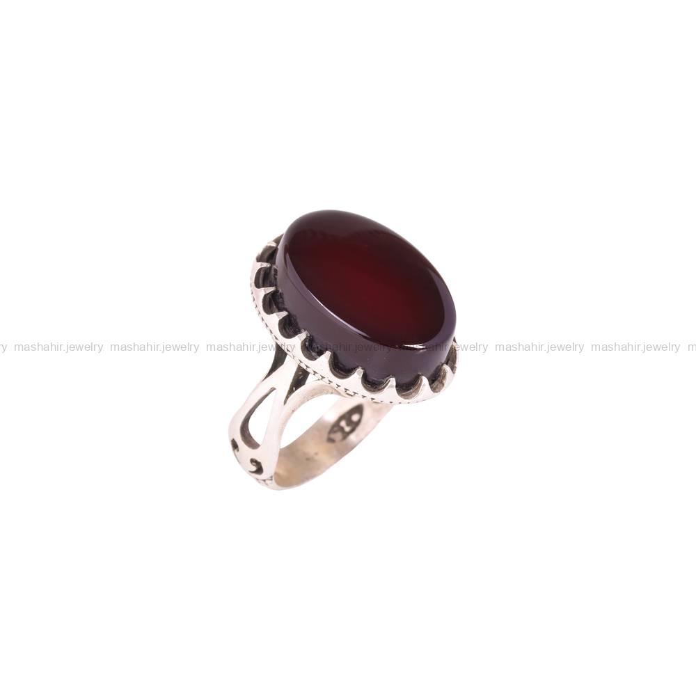 انگشتر عقیق مردانه کد 5468