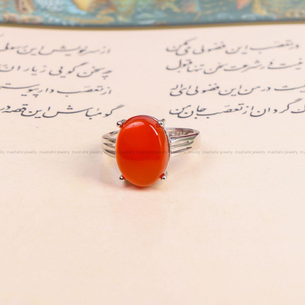 انگشتر عقیق یمن زنانه کد 10359