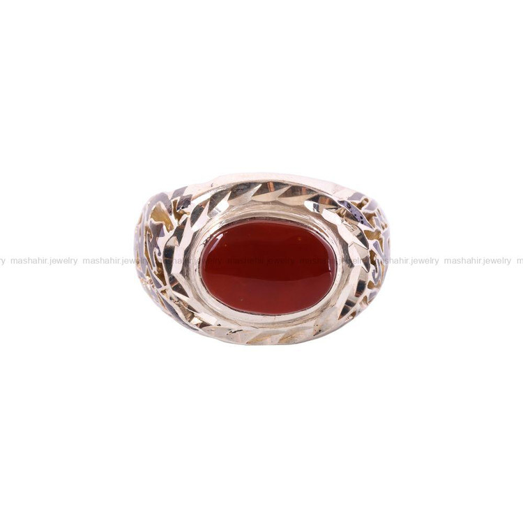 انگشتر عقیق یمن مردانه کد 3565