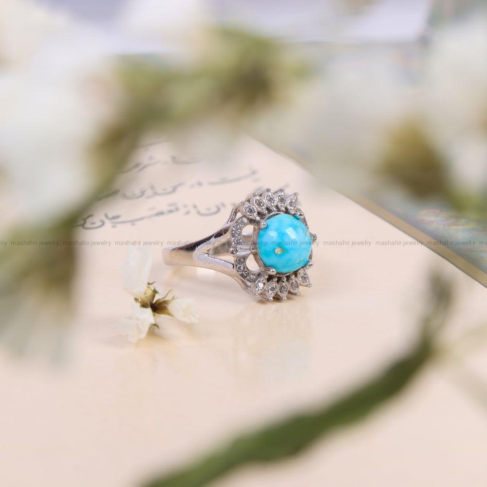 انگشتر فیروزه شجری زنانه کد 10526