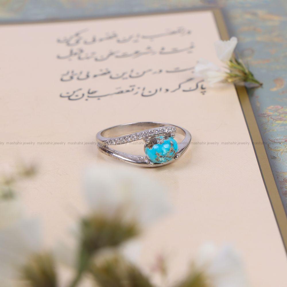 انگشتر فیروزه شجری زنانه کد 10520