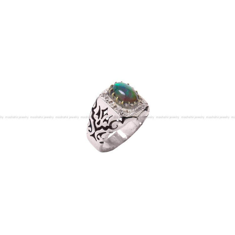 انگشتر اوپال مردانه کد 10609