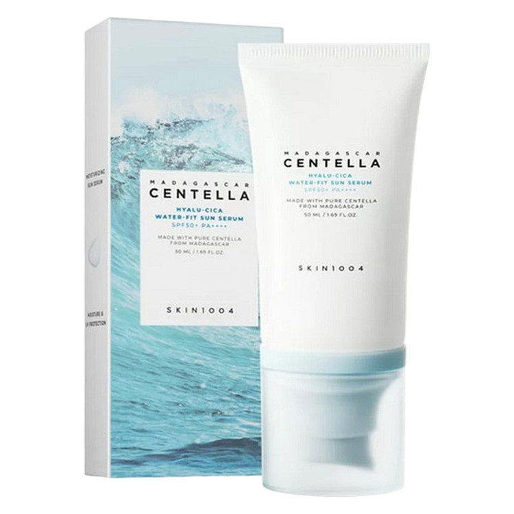 کرم ضد آفتاب بدون رنگ سنتلا، 50 SPF، مدل 1004، مناسب پوست حساس، نرمال و خشک و حجم 50 میلیلیتر، محافظت کننده در برابر اشعه UVA و UVB، بدون تست حیوانی، ++++PA، آبرسان، ضد التهاب، با ماندگاری 3 ساعته