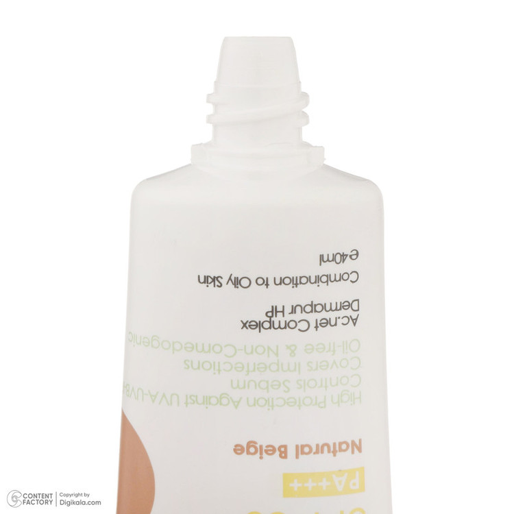 کرم ضدآفتاب رنگی پرایم مدل Acnex Beige SPF60، مناسب پوستهای چرب، حجم 40 میلیلیتر