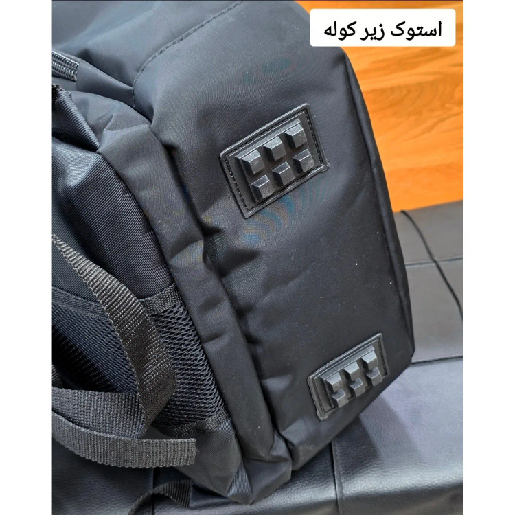 کوله پشتی اسپرت پارچه دیبا خارجی سه محفظه با جای لپ تاپ و پورت USB