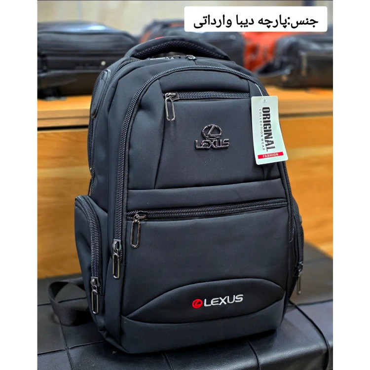 کوله پشتی اسپرت پارچه دیبا خارجی سه خانه لپ تاپ دار
