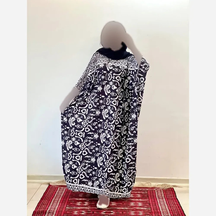 ساحلی خفاشی بوگاتی کرپ نخ فری سایز 38 تا 50 قد 135