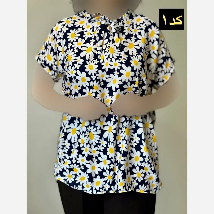 تیشرت نخی دلربا فری سایز زنانه خنک و لطیف (2)