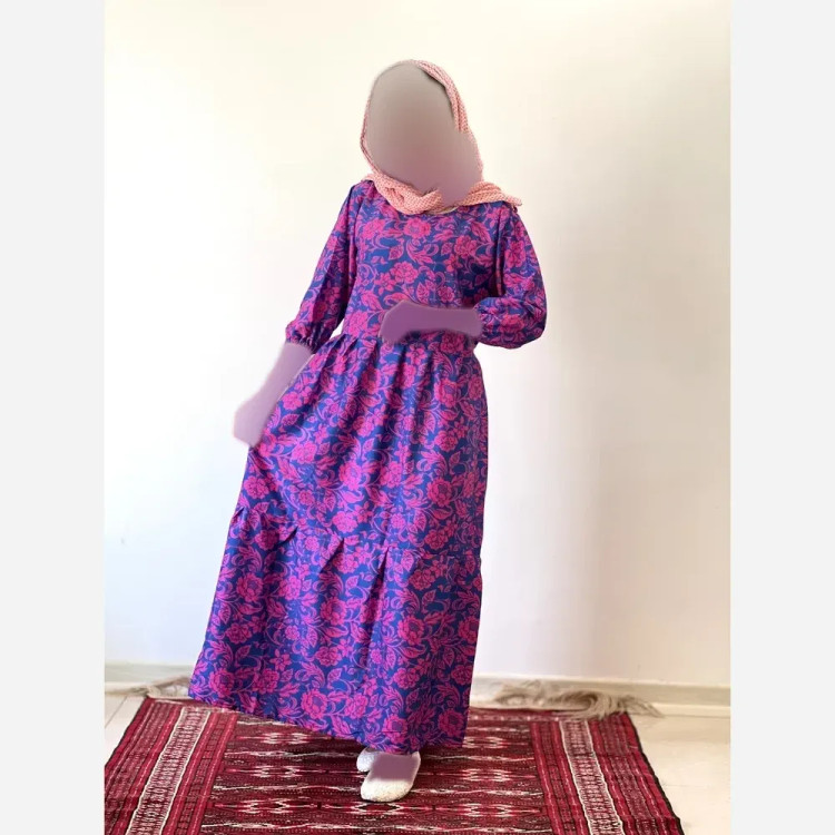 پیراهن ساحلی زنانه جنس فلور بوگاتی فری سایز قد 135 (2)