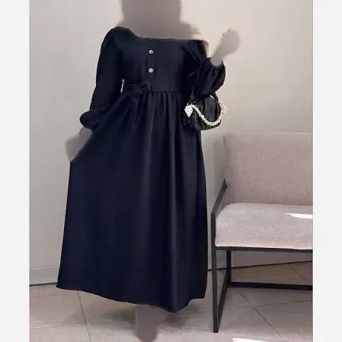 تونیک مجلسی زنانه مدل آرژین جنس شانتون رنگ مشکی فری سایز