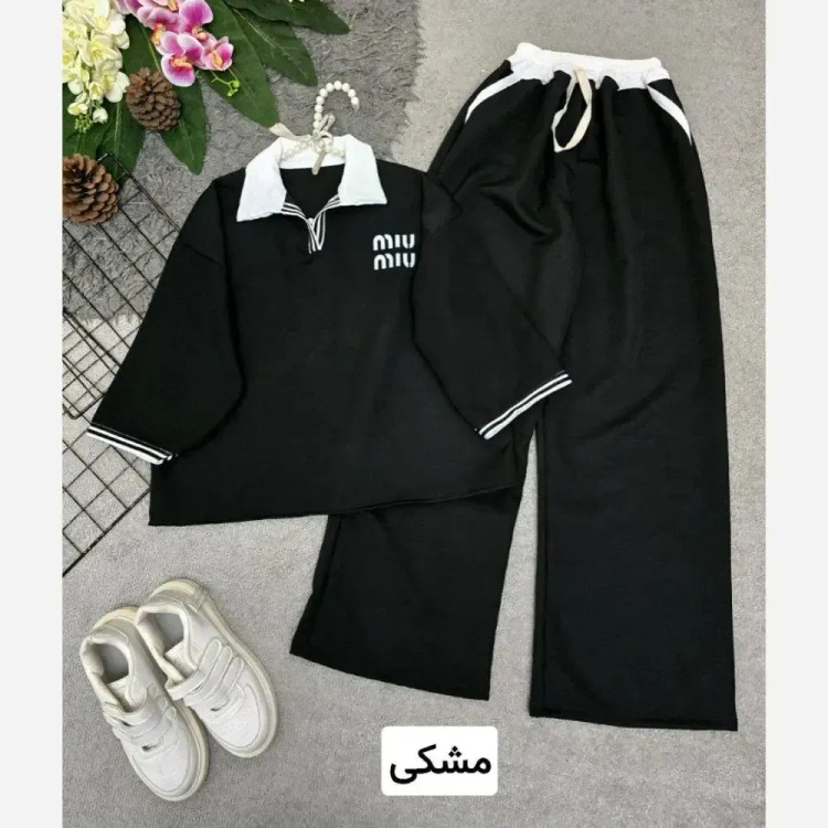 ست بلوز و شلوار زنانه جنس مازراتی فری سایز