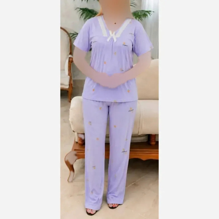 ست تیشرت و شلوار زنانه کرسپو وارداتی مدل فاطیما فری سایز