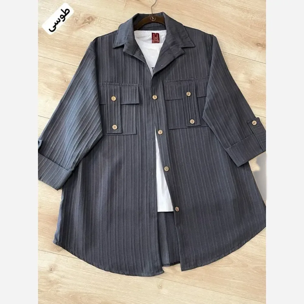 شومیز زنانه مدل پاستا جنس آیوا سایز فری رنگی