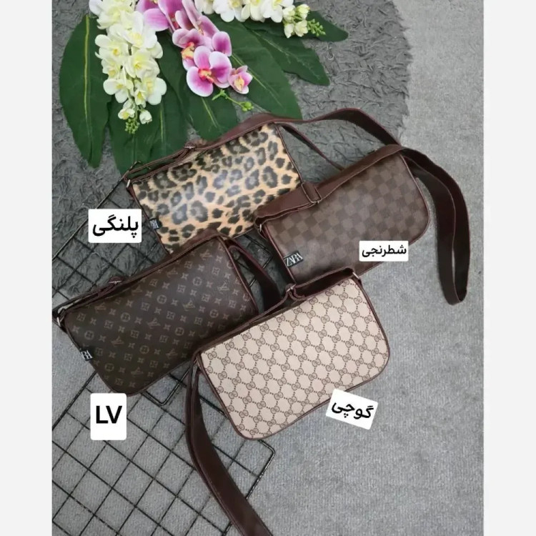 کیف کاربردی چرمی طرح دار سایز آزاد