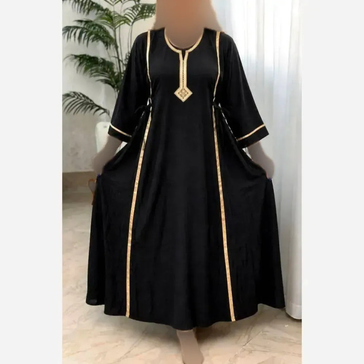مانتو نخی خنک زنانه مدل پوپک رنگ مشکی و نسکافه ای سایز فری